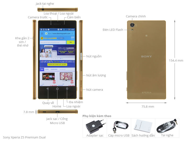 SONY (XPERIA Z5 PREMIUM DUAL