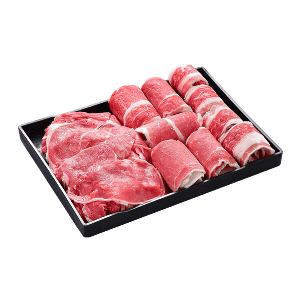 Combo Lẩu Bò Đặc Biệt gồm ba chỉ bò, gầu bò và bắp bò Úc khay 800gr