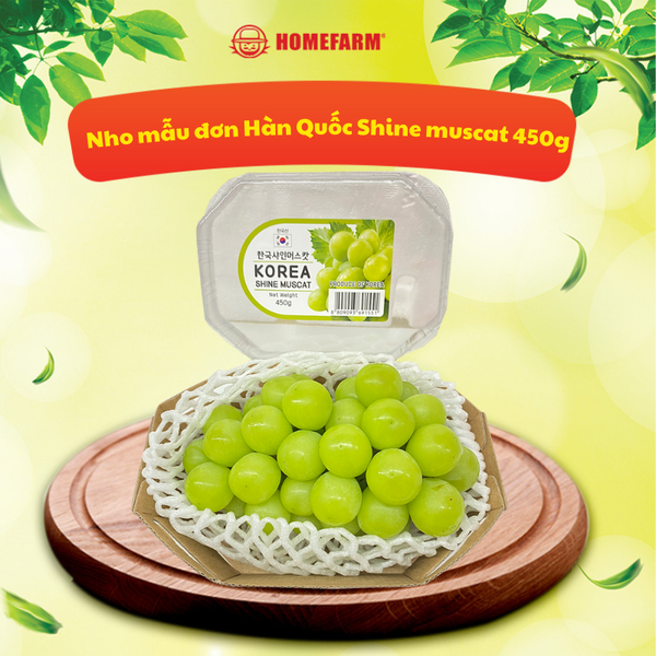 Nho mẫu đơn Hàn Quốc Shine muscat 450g