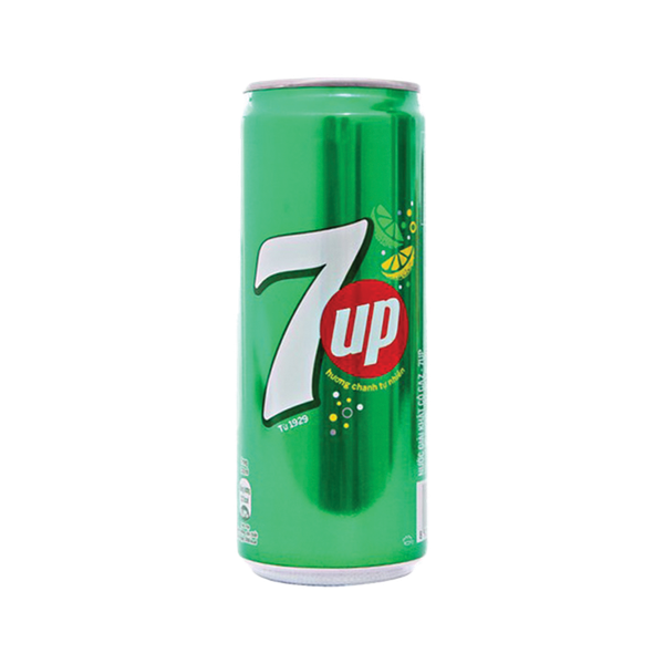 Nước ngọt 7Up 320ml Sleek lon