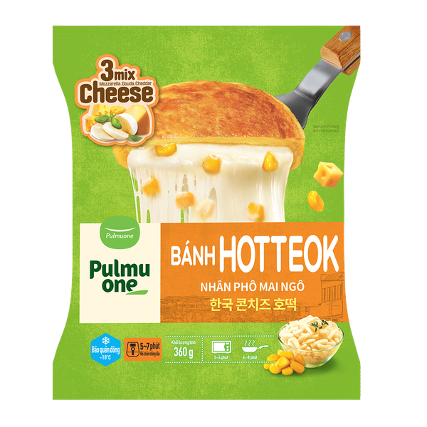 Bánh Hotteok nhân phô mai ngô 360g