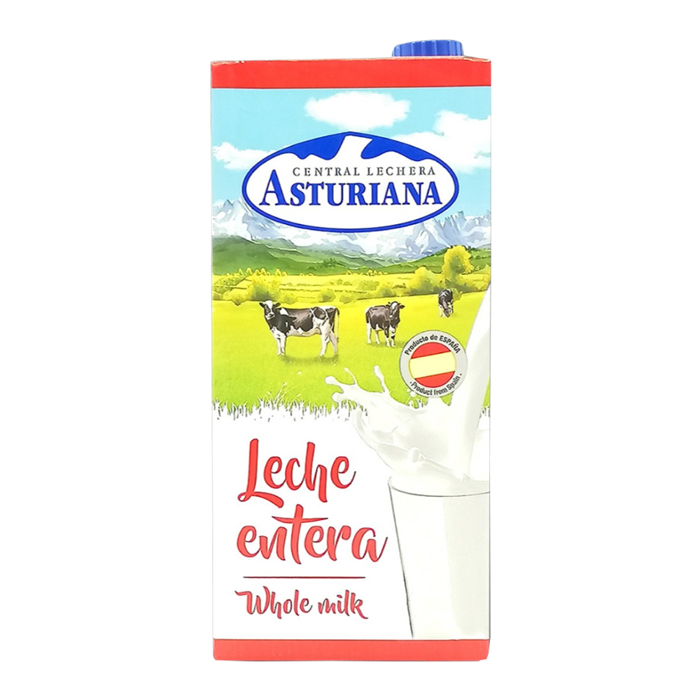 Asturiana Leche Entera / Whole Milk 1L