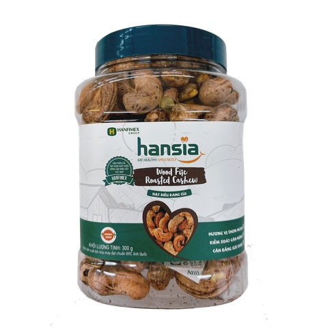 Hạt điều rang muối (Củi) hộp nắp nhựa 300g