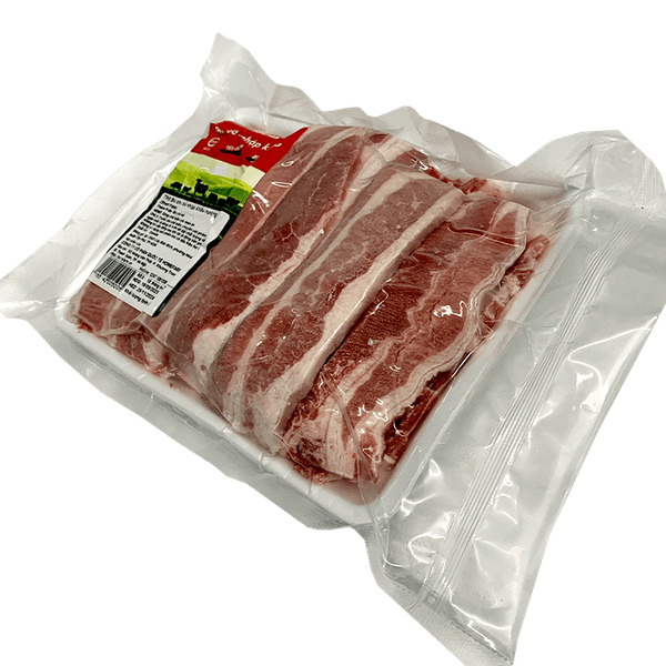 Ba Chỉ Bò Nhập Khẩu Nướng Short Plate khay 500g
