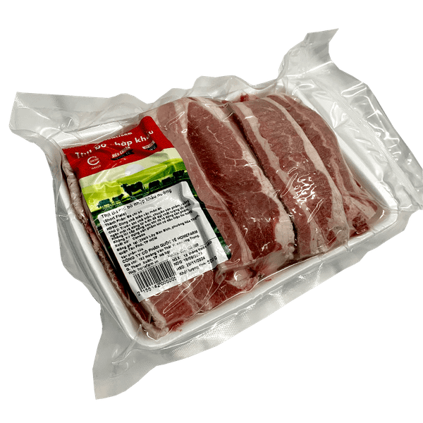 Ba Chỉ Bò Nhập Khẩu Nướng Short Plate khay 500g