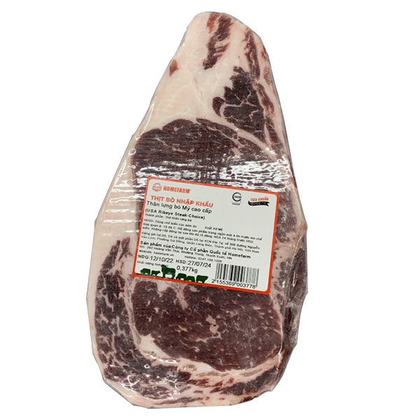 Thăn lưng bò Mỹ cao cấp (USA Ribeye Steak-Choice)