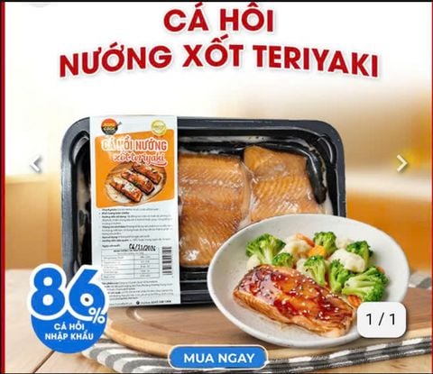 Cá hồi nướng xốt Teriyaki 250g (hf)