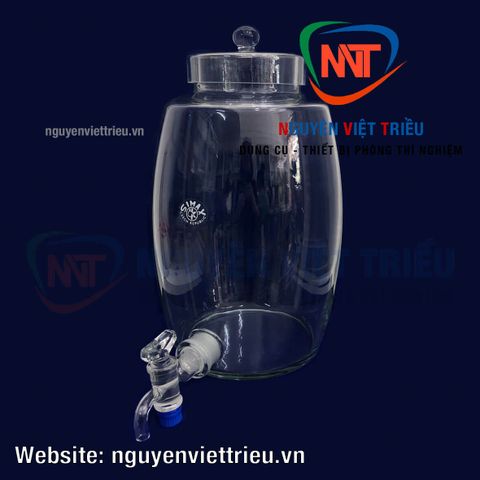 Bình thủy tinh thí nghiệm có vòi 10L (chai có vòi 10L)