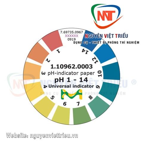 Giấy pH 1-14 Merck (dạng cuộn)