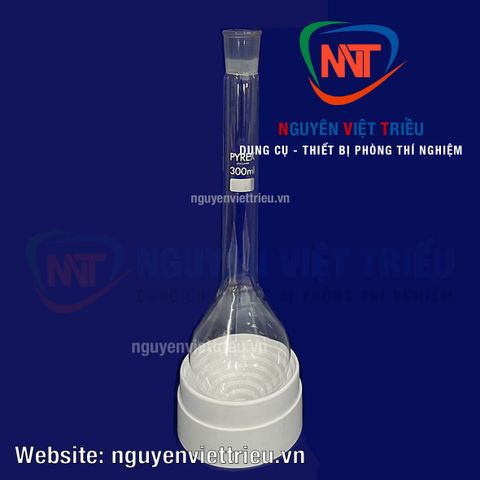 Bình Kjeldahl 300ml Pyrex nhám 24/29