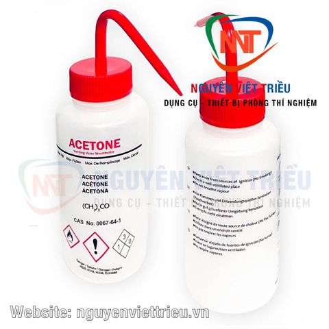 Bình tia nhựa Acetone 500ml TQ