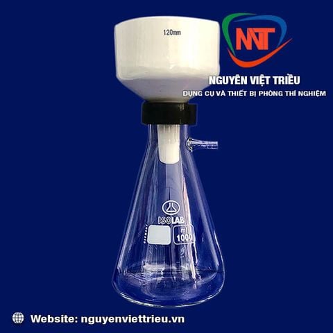 Bộ lọc chân không phễu sứ buchner (dùng vòng đệm cao su)