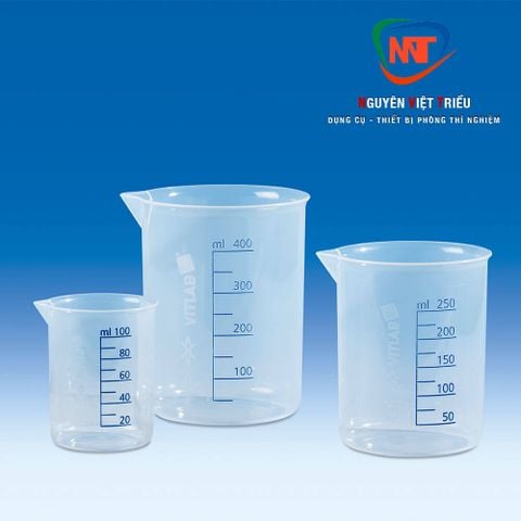 Cốc nhựa chia vạch Vitlab (nhiều dung tích)