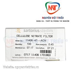 Màng lọc Cellulose Nitrate 47mm, lỗ lọc 0.45µm Sartorius