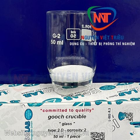 Phễu lọc xốp G2 50ml Isolab (Cốc lọc xốp)