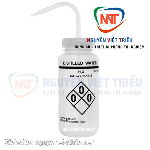 Bình tia nhựa Distilled Water 500ml