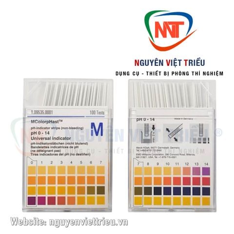 Giấy pH 0-14 Merck (dạng que)