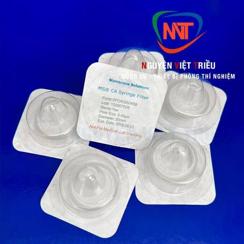 Đầu lọc Cellulose Acetate (25mm, lỗ lọc 0.45μm)