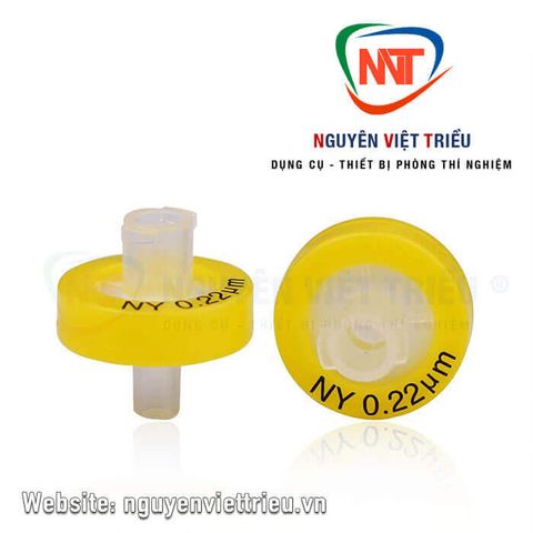 Đầu lọc kim tiêm Nylon 13mm, lỗ lọc 0.22µm