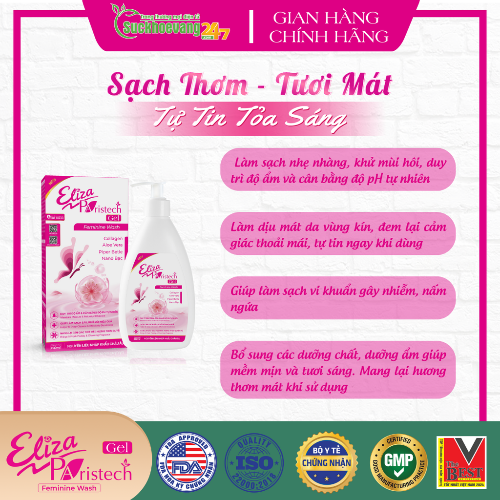 Dung dịch vệ sinh Eliza Paristech GEL