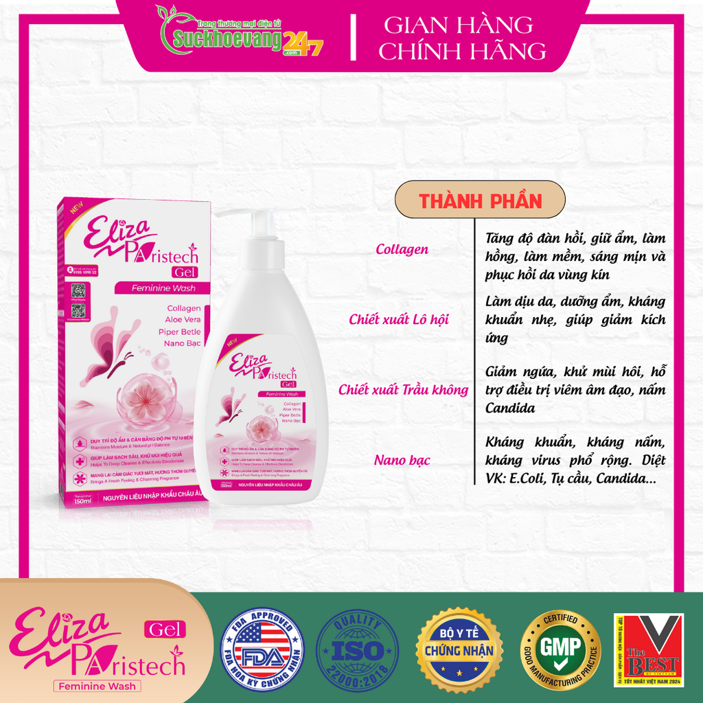 Dung dịch vệ sinh Eliza Paristech GEL