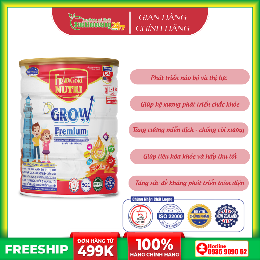 Sữa Dinh Dưỡng Y Tế  FranGoldNutri Grow Premium