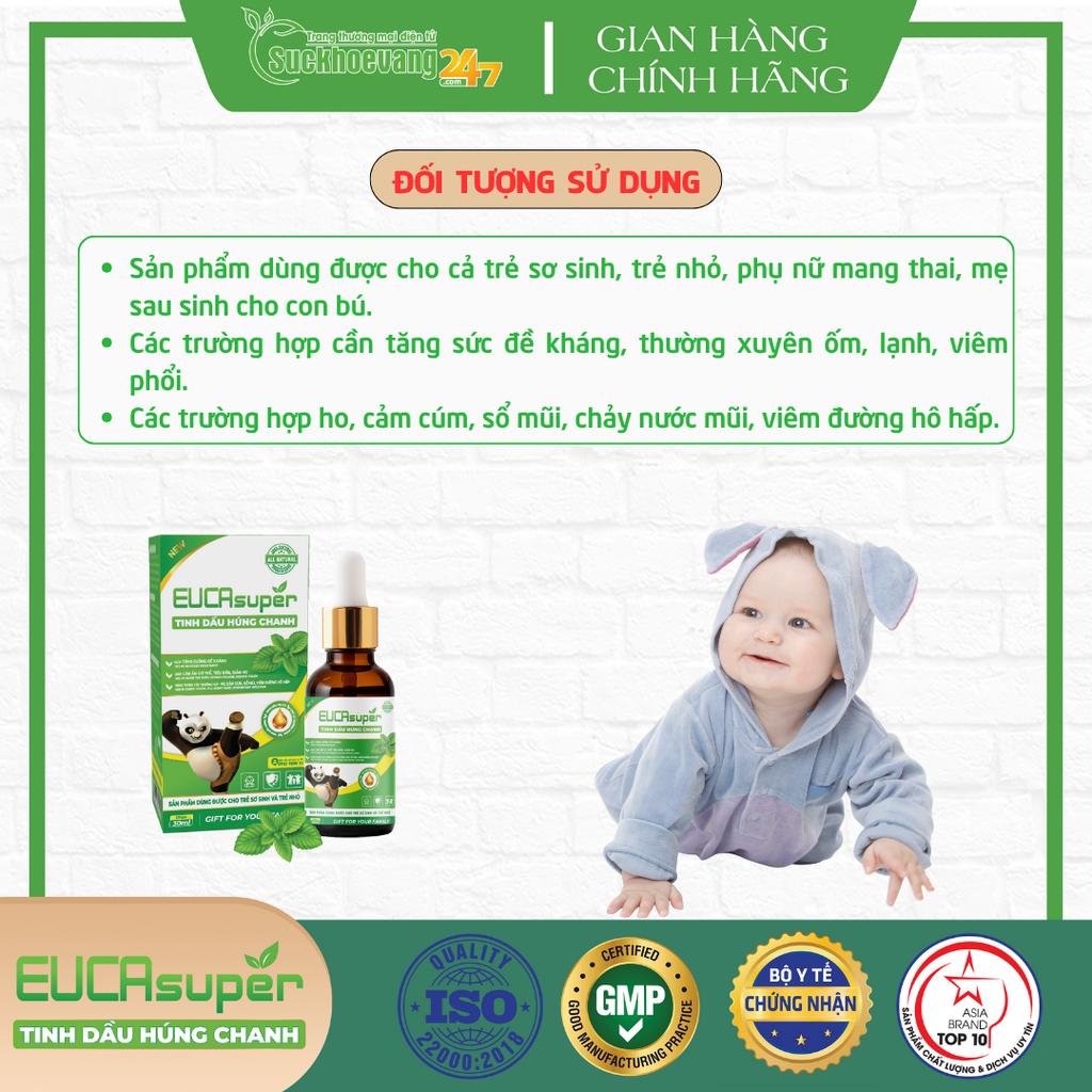 Tinh Dầu Húng Chanh EUCAsuper