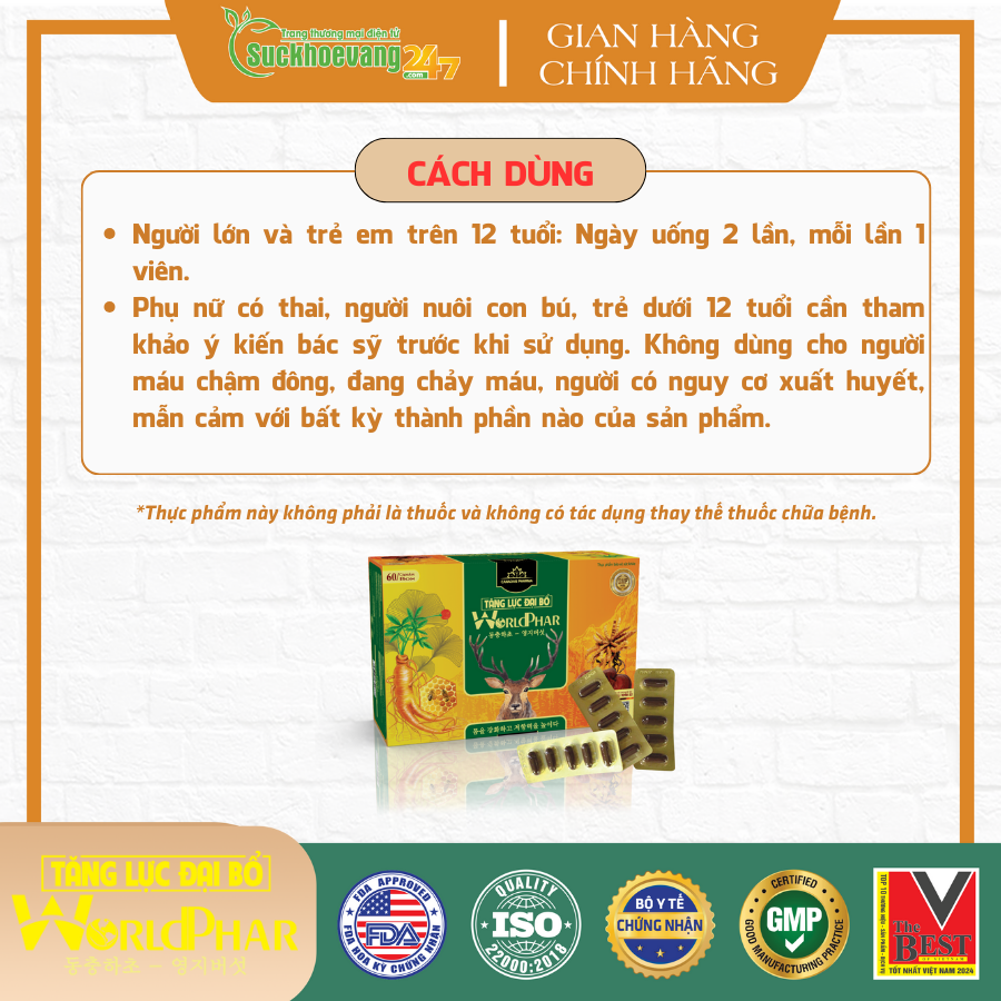 TPBVSK Tăng Lực Đại Bổ WorldPhar