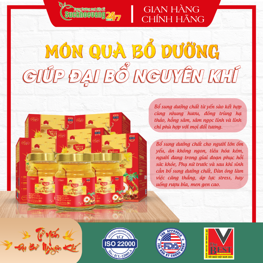 Yến Sào FranGoldNest Tổ Yến Đại Bổ Nguyên Khí