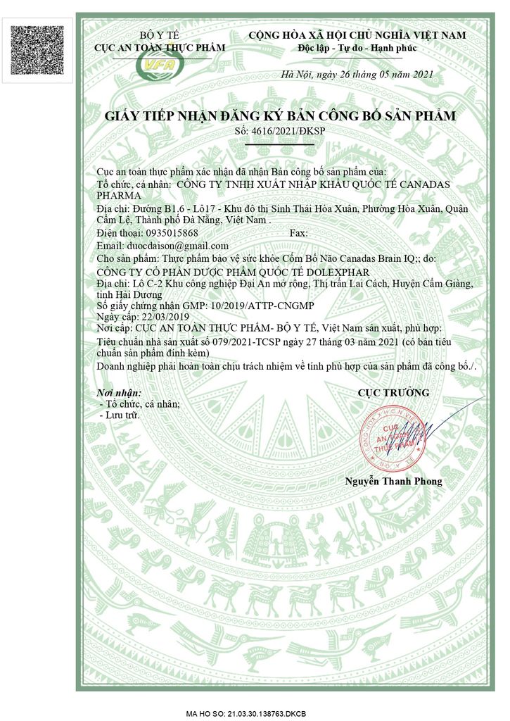 Cốm bổ não, bổ sung DHA - Canadas Brain IQ