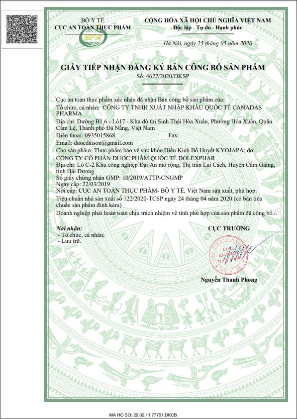 TPBVSK Điều Kinh Bổ Huyết Kyojapa