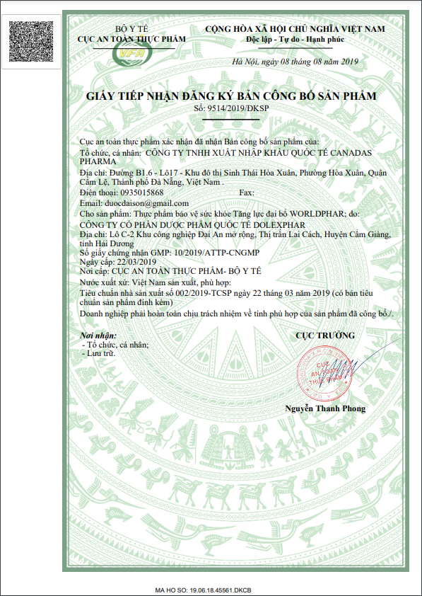 TPBVSK Tăng Lực Đại Bổ WorldPhar