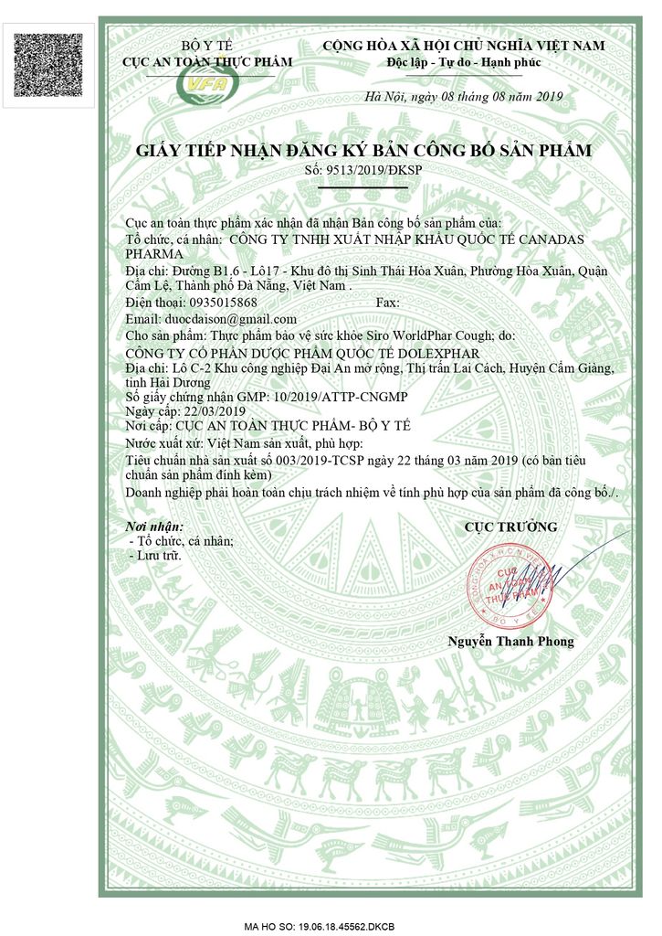 TPBVSK Siro WorldPhar Cough