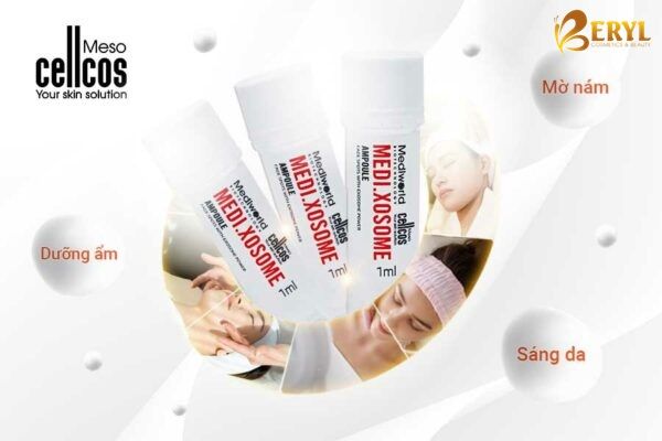  Tinh chất dưỡng sáng da, mờ sạm nám Medi.Xosome Ampoule 10ml 