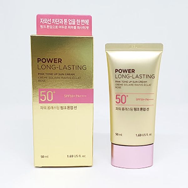  Kem Chống Nắng Nâng Tone Power Long Lasting Pink Tone Up Sun Cream SPF50+ PA+++ 50ml 