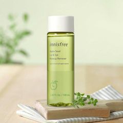Nước Tẩy Trang Dầu Hạt Táo Mắt Môi Innisfree Apple Seed Lip & Eyes Remover