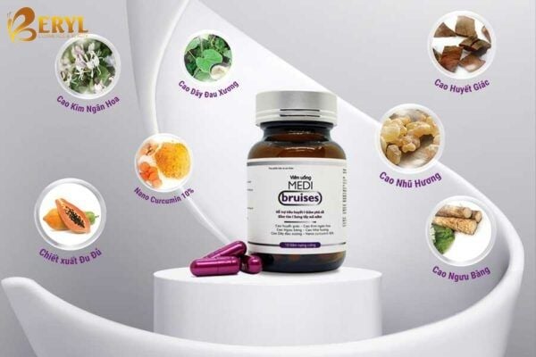  Viên tiêu viêm giảm sưng Medi Bruises 10v 
