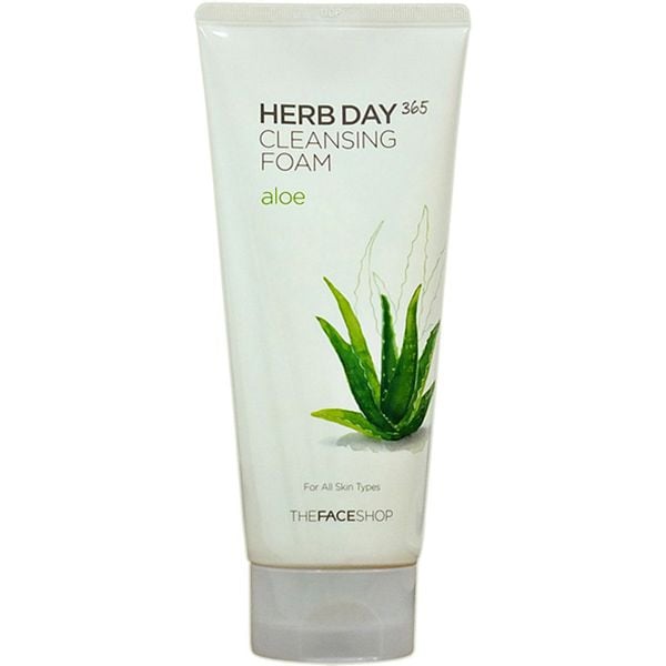  Sữa Rửa Mặt Nha Đam The Face Shop Herb Day 365 Cleansing Foam Aloe 170ml 