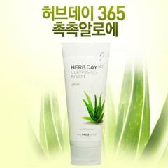 Sữa Rửa Mặt Nha Đam The Face Shop Herb Day 365 Cleansing Foam Aloe 170ml