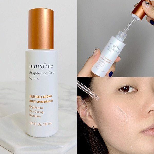  Tinh Chất Dưỡng Trắng, Mờ Thâm, Se Khít Lỗ Chân Lông Innisfree Brightening Pore Serum 30ml (Hallabong) 