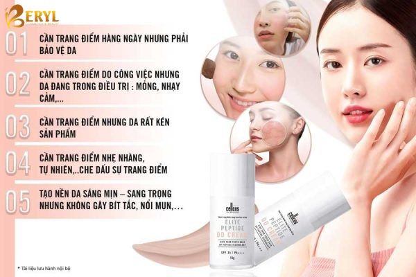  Kem trang điểm nâng tone Elite Peptide DD Cream 