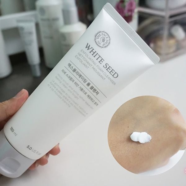  Sữa Rửa Mặt Làm Sáng Da The Face Shop White Seed Exfoliating Foam Cleanser 150ml 