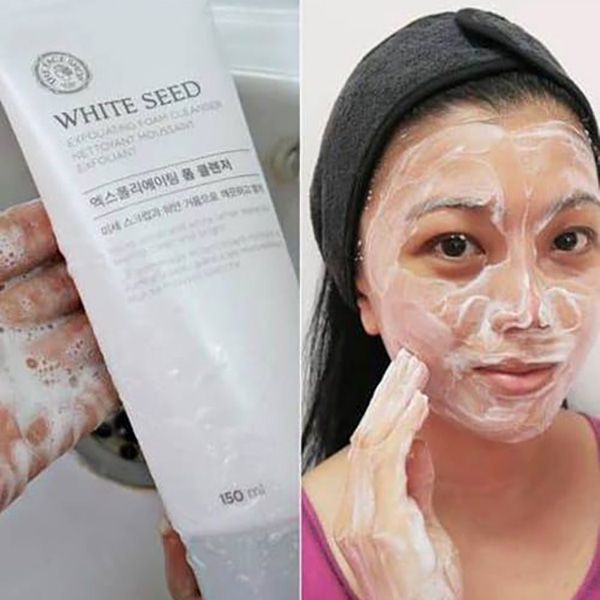  Sữa Rửa Mặt Làm Sáng Da The Face Shop White Seed Exfoliating Foam Cleanser 150ml 