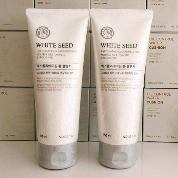  Sữa Rửa Mặt Làm Sáng Da The Face Shop White Seed Exfoliating Foam Cleanser 150ml 