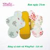 Combo 3 cái Băng vệ sinh vải lõi rời cao cấp WingPad - Loại ban ngày 25cm