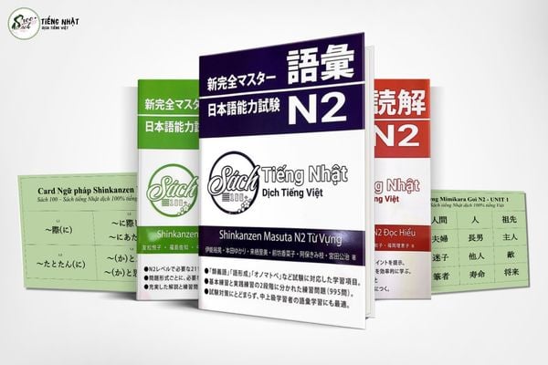 COMBO Shinkanzen Master N2 ( Bộ 3 cuốn: Từ vựng, Ngữ pháp, Đọc hiểu + Flashcard NP)