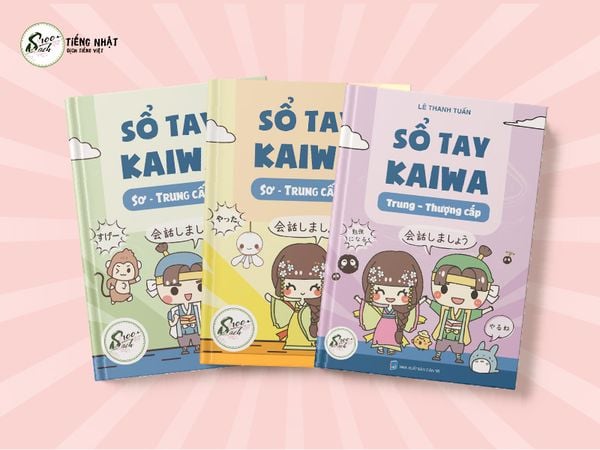 [FREESHIP] Combo Kaiwa tiện dụng: Bộ 3 Sổ tay Kaiwa 1 - 2 - 3