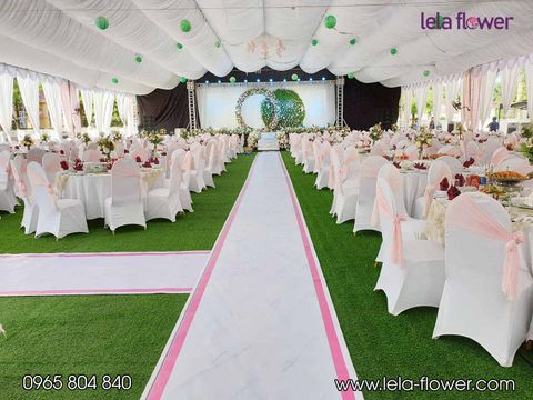 Trang trí sự kiện cưới hoa lụa - SKC002