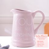 Bình gốm cầm tay You are my sunshine - LOH0295