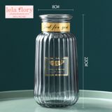 BÌNH THỦY TINH TEM LÁ KẺ SỌC CỔ GOLD - LOH0396